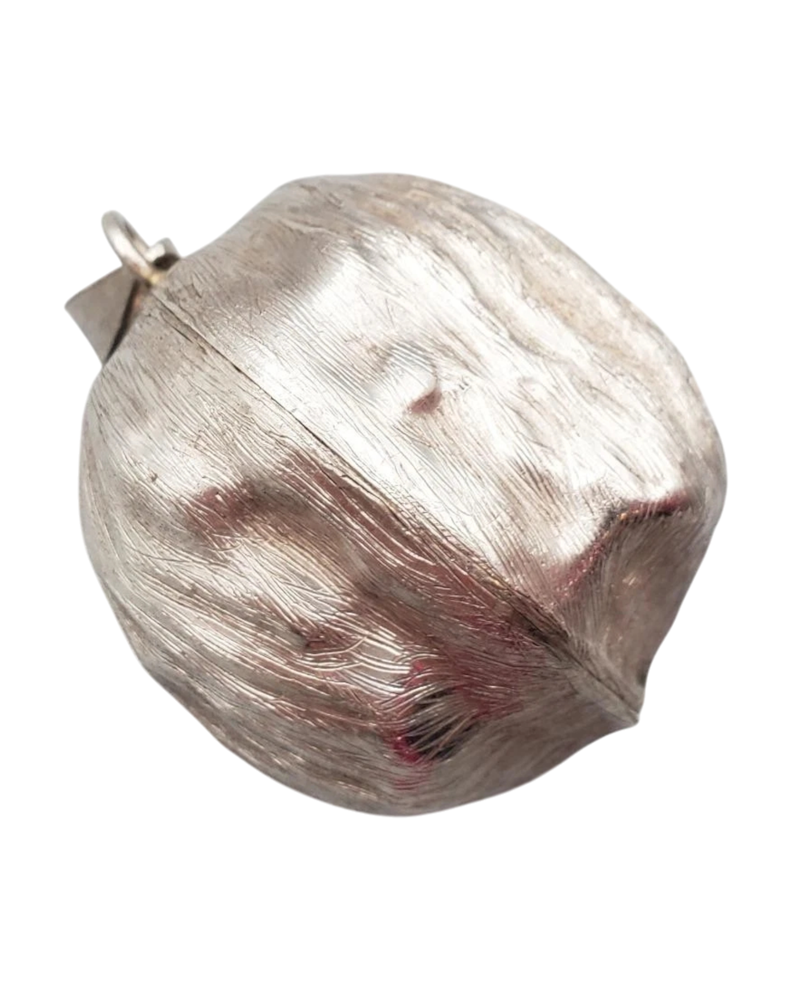 Sterling Silver Walnut Pendant | Mexico | c. Mid-20th Century