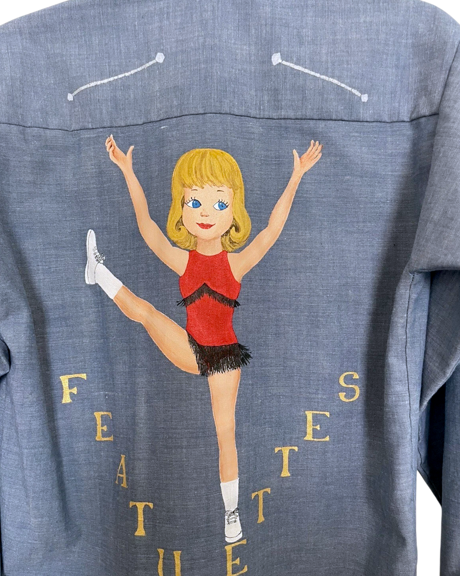 Hand-Painted Levi’s Baton Shirt | Sz. Kids 12 / Adult XS | c. 1970s