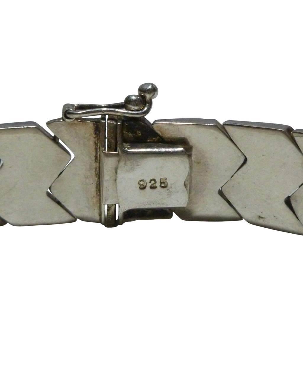 Vintage Sterling Silver Chevron Link Bracelet | 6 7/8” | 19.5g