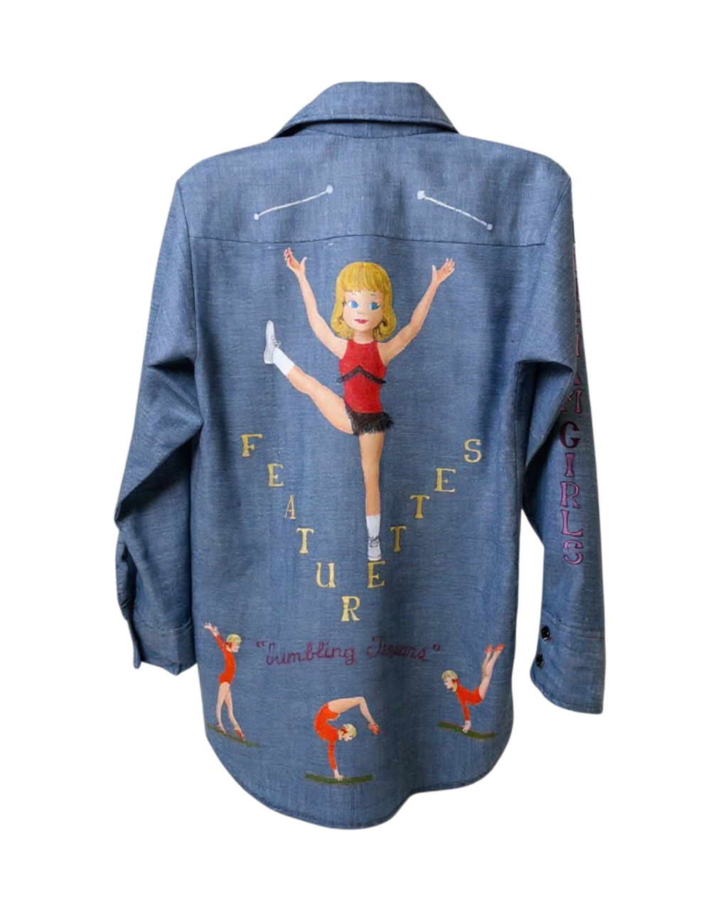 Hand-Painted Levi’s Baton Shirt | Sz. Kids 12 / Adult XS | c. 1970s
