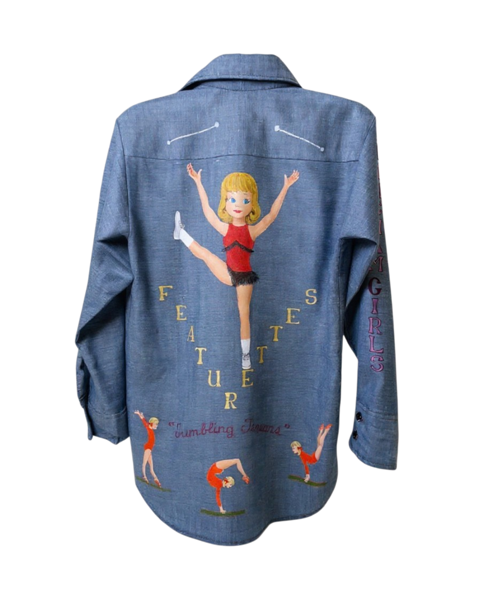 Hand-Painted Levi’s Baton Shirt | Sz. Kids 12 / Adult XS | c. 1970s