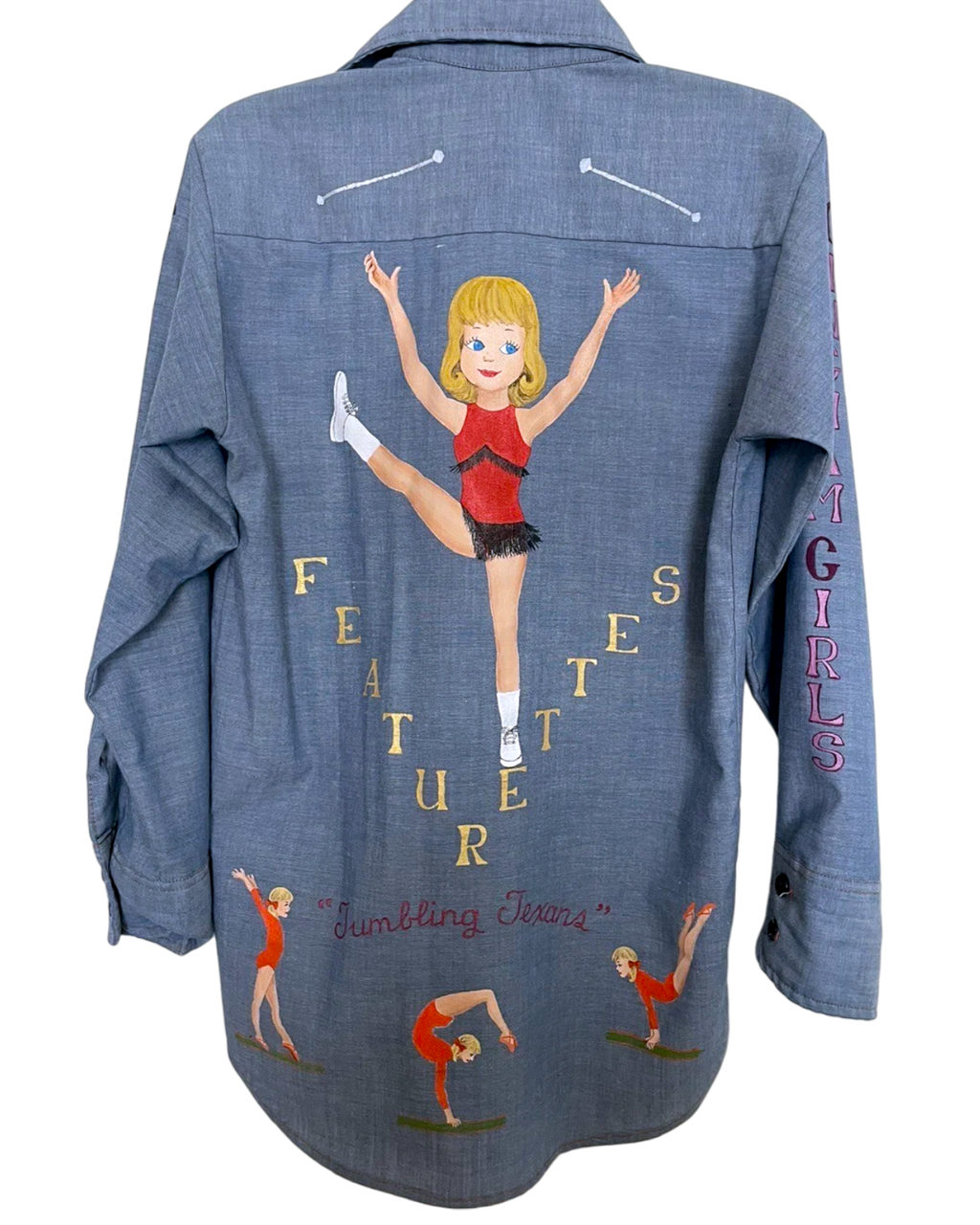 Hand-Painted Levi’s Baton Shirt | Sz. Kids 12 / Adult XS | c. 1970s