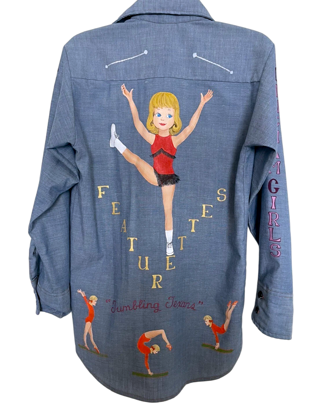 Hand-Painted Levi’s Baton Shirt | Sz. Kids 12 / Adult XS | c. 1970s