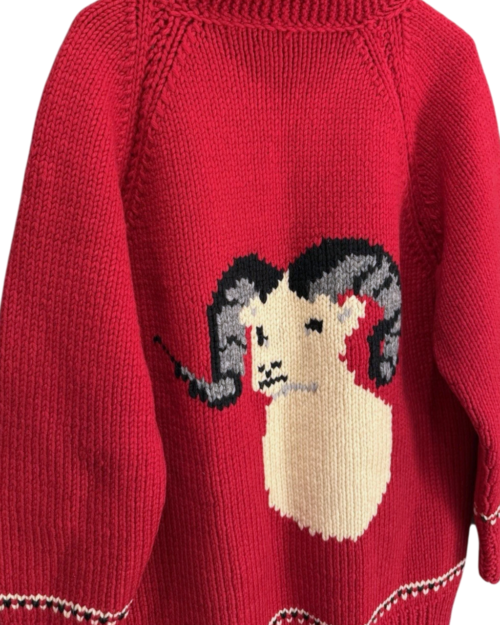 Big Horn Sheep Cowichan Sweater | Adult Sz. XL | c. 1960s