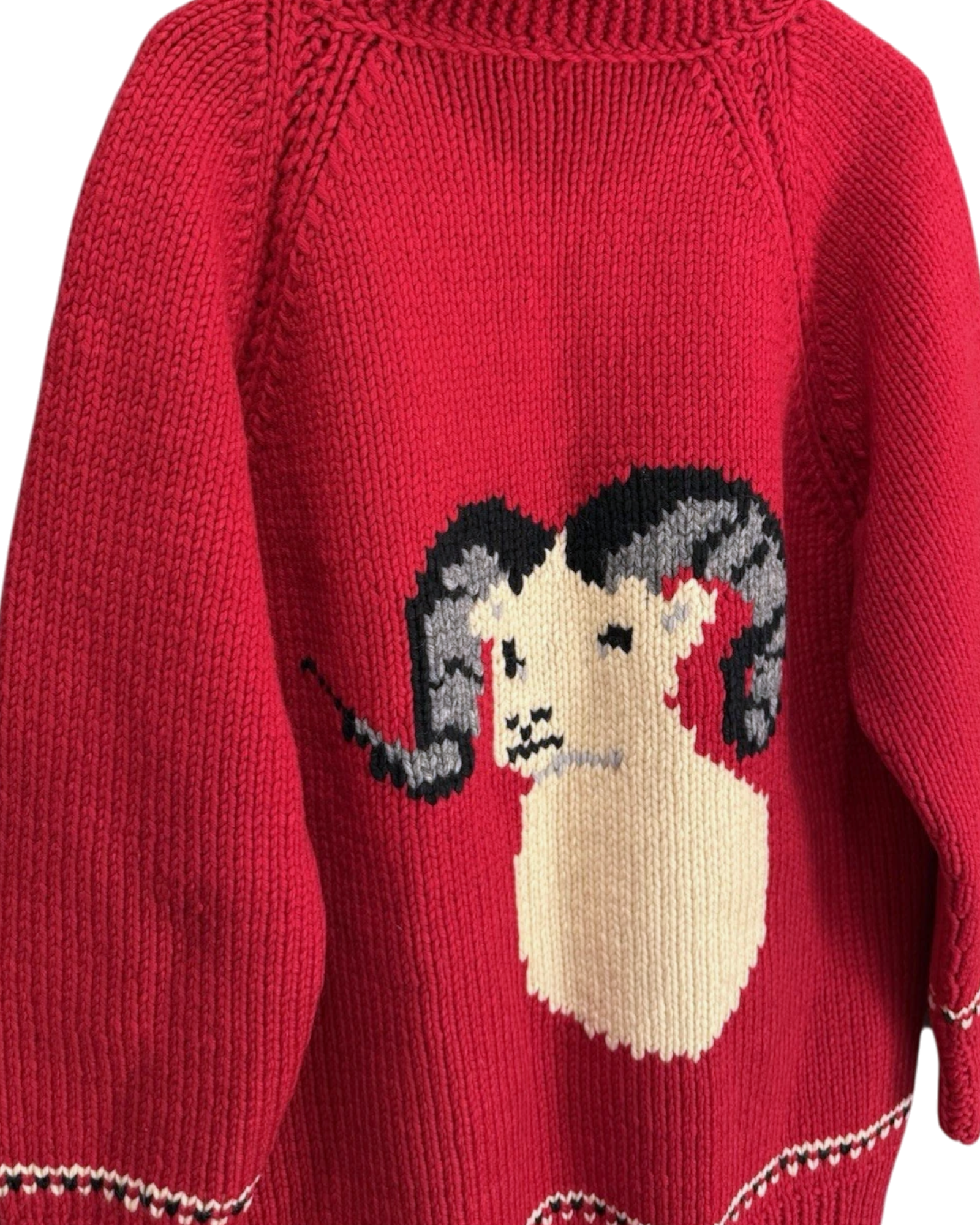 Big Horn Sheep Cowichan Sweater | Adult Sz. XL | c. 1960s
