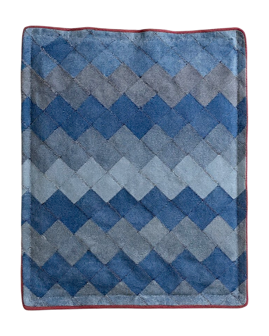 Patchwork Denim Quilt | 74" x 58" | Contemporary